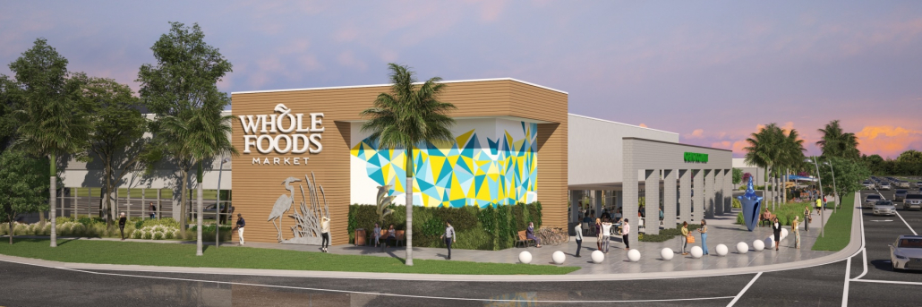 Rendering of Whole Foods-Doral_Image Provided by Bridge Industrial 1800x600