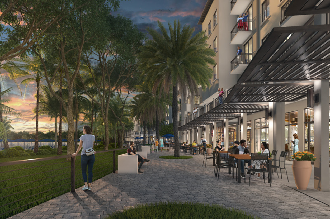 2 City Park Sunset Paseo with Cafes & Shop_Image Provided by kRod Communications